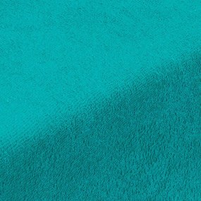 decoDoma Cearşaf cu elastic frotir EXCLUSIVE verde turcoaz 160 x 200 cm