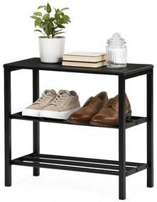 Botník 83168-42 BK, metal, negru