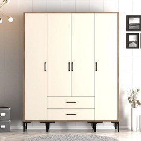 Dulap de haine Kiara STS (Nuc + Crem). 1088351