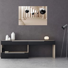 Tablou - Minge între stâlpi (90x60 cm)