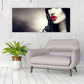 Tablou - Femeia misterioasă (120x50 cm)