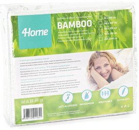 Protecție saltea 4Home Bamboo impermeabilă cu elastic, 90 x 200 cm, 90 x 200 cm