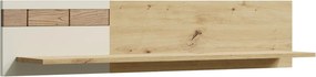 Polita KEKS K6, stejar/casmir, PAL laminat, 120x20x26 cm