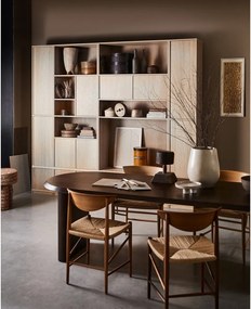 Bibliotecă modulară cu aspect de lemn de stejar 77x199 cm Modulair – vtwonen