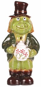 Decorațiuni de grădină Vodník stând, ceramică, 9 x9 x 24 cm, 24 cm