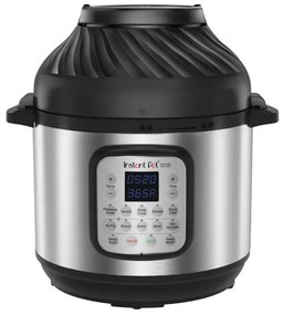 Instant Pot Duo Crisp + Air Fryer 140004201, 1500 W, 8 L, 11 programe, coș Air Fryer, EvenCrisp, Inox