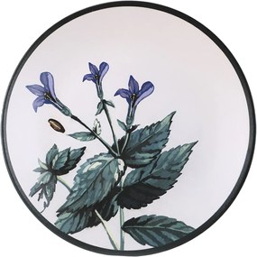 Set of 6 shallow stoneware plates Herbal 25 cm