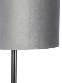 Lampă de podea modernă umbră neagră gri 40 cm - Simplo