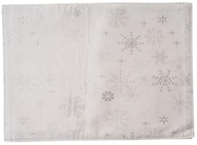 Napron de masă de Crăciun impermeabil Fulgi argintii, 32 x 45 cm