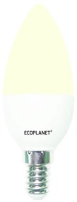 Set 3 Buc - Bec Led Ecoplanet lumanare C35, E14, 5W (40W), 450LM, F, lumina calda 3000K, Mat Lumina calda - 3000K, 3 buc