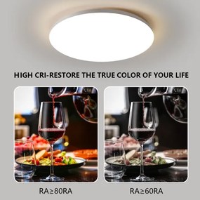 Brilagi - Plafonieră LED de tavan dimabilă SMART 36W/230V diam. 48 cm Wi-Fi Tuya + telecomandă
