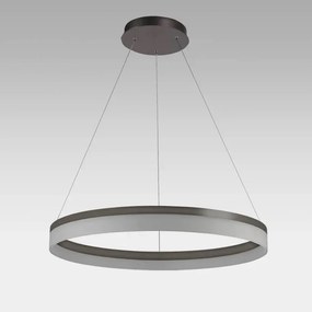 Lustra LED circulara suspendata Ara 60cm, Bronz