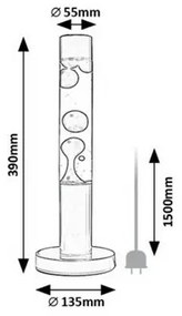 Lampă de design Rabalux 76027 de masă LED Lavastic, negru