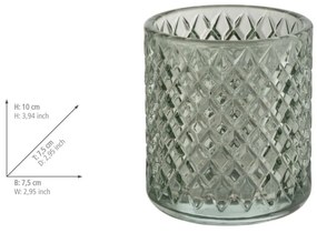 Suport pentru periuța de dinți verde mentă din sticlă Atessa – Wenko