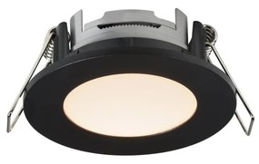 Spot incastrabil LED pentru baie IP65 Leonis negru 2700K