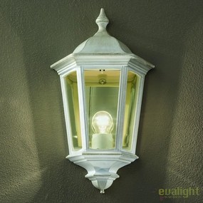 Aplica de perete exterior stil clasic IP43 Puchberg AL 11K/82505 weiß-gold/rauch OR