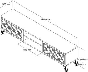 Măsuță TV Class Walnut