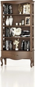Bibliotecă lemn masiv Celisea, 94 × 43,5 × 180 cm - Ivoire