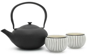 Set pentru ceai alb/negru din porțelan/din fontă Shanxi – Bredemeijer