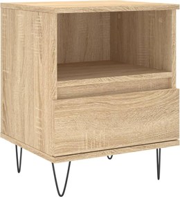 vidaXL Noptieră, stejar sonoma, 40x35x50 cm, lemn compozit