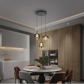 Lustra moderna cu 3 pendule suspendate Ecos