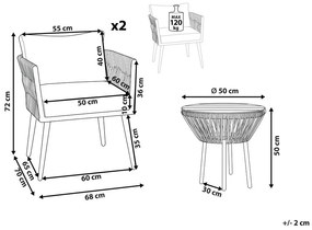 Set mobilier de grădină Gadiel (bej). 1079065