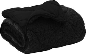 vidaXL Duvet complet pe tot parcursul anului Patos Negru 135 x 220 cm