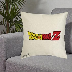 Perna Personalizata Dragon Ball Z Clasic, 40x40 cm, Ecru, Husa Detasabila, Perna Inclusa, BEKZ®