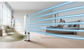 Purificator si racitor de aer Dyson Purifier Cool TP10 Gen1, 40W, Pana la 27 m², HEPA 13, Oscilatie, 10 viteze, Timer, Alb