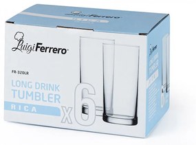 Set pahare pentru apa Luigi Ferrero Rica FR-320LR 295ml, 6 bucati 1006929
