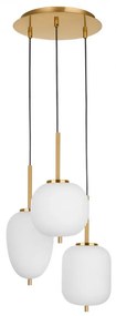 Lustra cu 3 pendule, design modern Lato