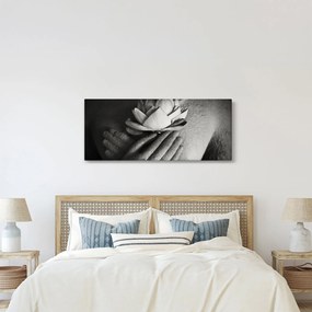 Tablou - Lotus în mâinile lui Buddha (120x50 cm)