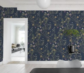 Fototapet, Storm Flowers, Ocean Blue, Rebel Walls