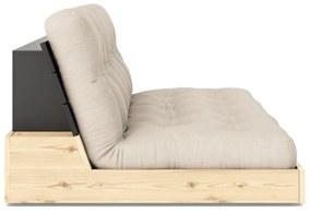 Canapea bej extensibilă 196 cm Base – Karup Design