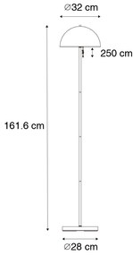 Lampă de podea pentru exterior albă reîncărcabilă cu dimmer în 3 trepte - Keira