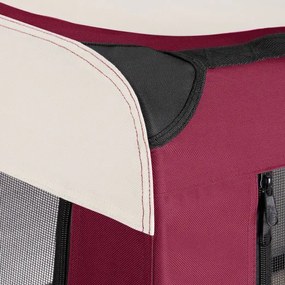 Deuba Geanta portabila pentru caini S 50x35x35cm - rosu