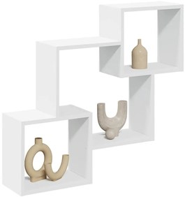 vidaXL Dulap de perete, alb, 78x18x71 cm, lemn prelucrat