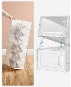 Raft modular BOXIFY cu compartimente, alb