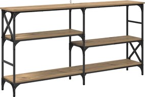 vidaXL Masă de consolă cu raft Stejar Artizanal 150 x 29 x 76,5 cm