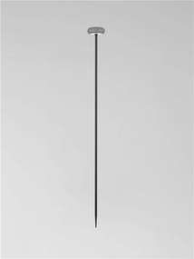 Corp iluminat exterior decorativ cu tarus CAMI H-110cm, ciment negru