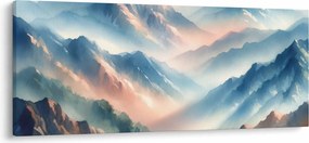 Tablou - Acuarelă munți (120x50 cm)