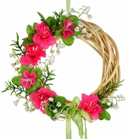 Coroniță de răchită de primăvară Azaleea, 20 cm, roz