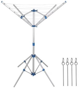 Stend de rufe din aluminiu FALCO, 103×168 cm, argintiu Monzana