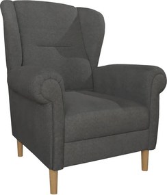 Fotoliu gri închis wing Swan – Ropez