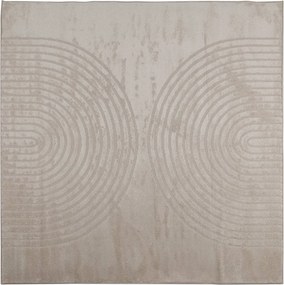 vidaXL Covoare de zonă Pătrat GALATI Bej 120 x 120 cm Poliester