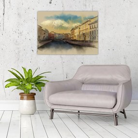 Tablou pe sticlă - Râul Moyka, Sankt Petersburg, Rusia (70x50 cm)