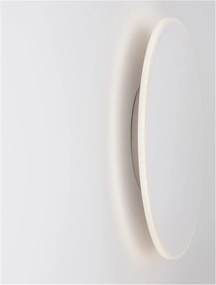 Aplica LED de perete design ambiental CYRCLE 30cm alba