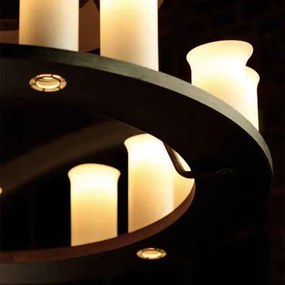 Candelabru masiv din fier forjat cu 21 surse de lumina, HL 2560