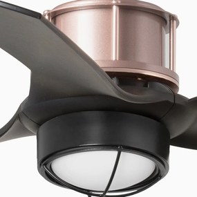 Lustra cu Ventilator si telecomanda JUST FAN XS LED cupru/negru
