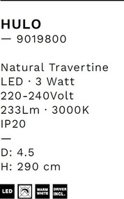 Pendul design minimalist HULO 40cm